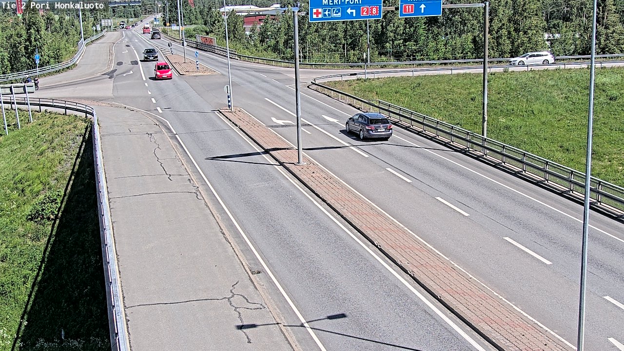 Weather Camera Image Road 2 Pori, Honkaluoto, Pori, Satakunta