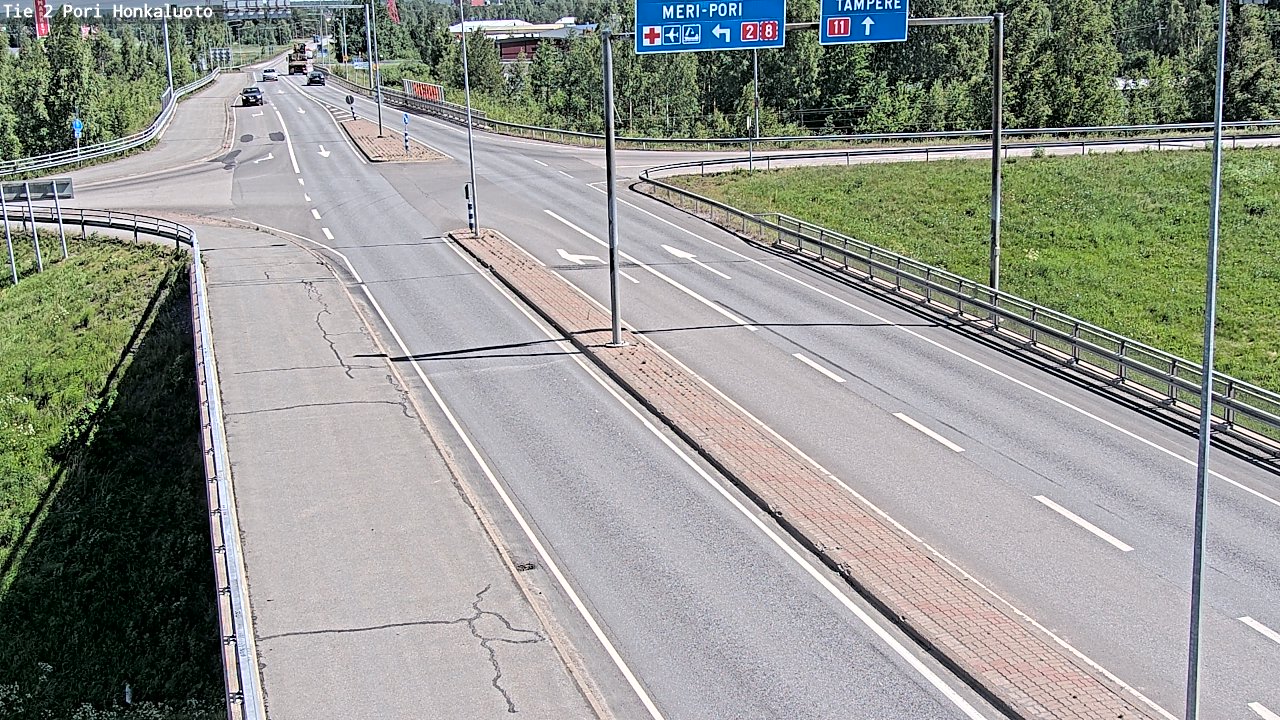 Weather Camera Image Road 2 Pori, Honkaluoto, Pori, Satakunta