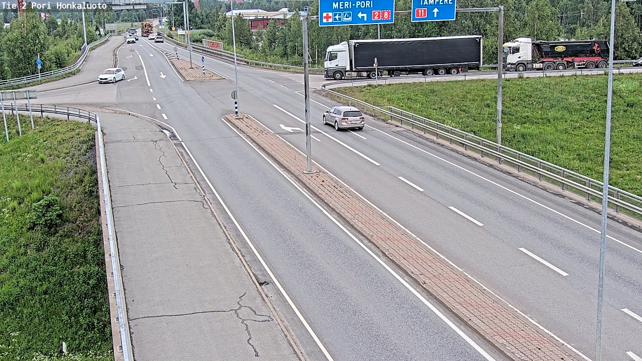 Kelikamerat Kuva Tie 2 Pori, Honkaluoto, Pori, Satakunta