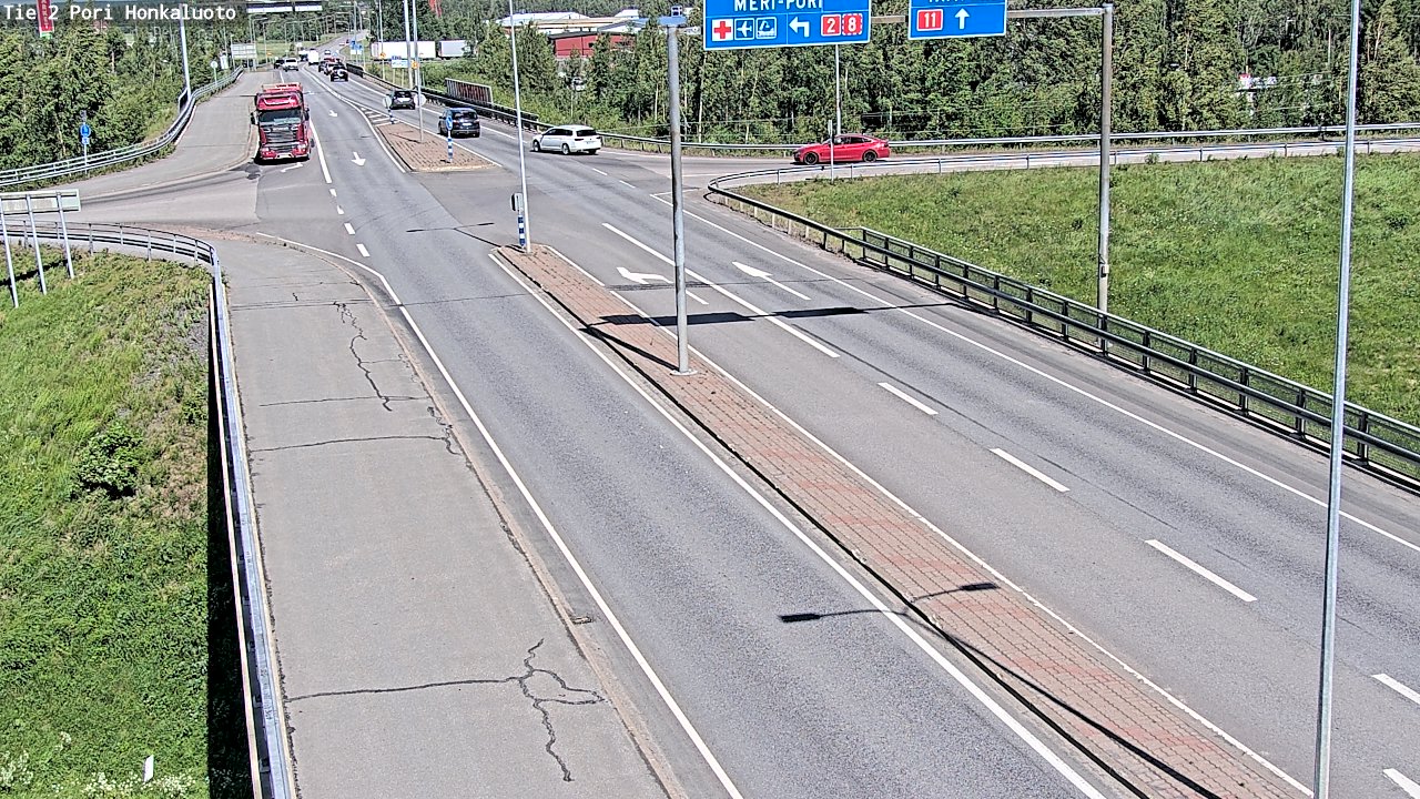 Weather Camera Image Road 2 Pori, Honkaluoto, Pori, Satakunta