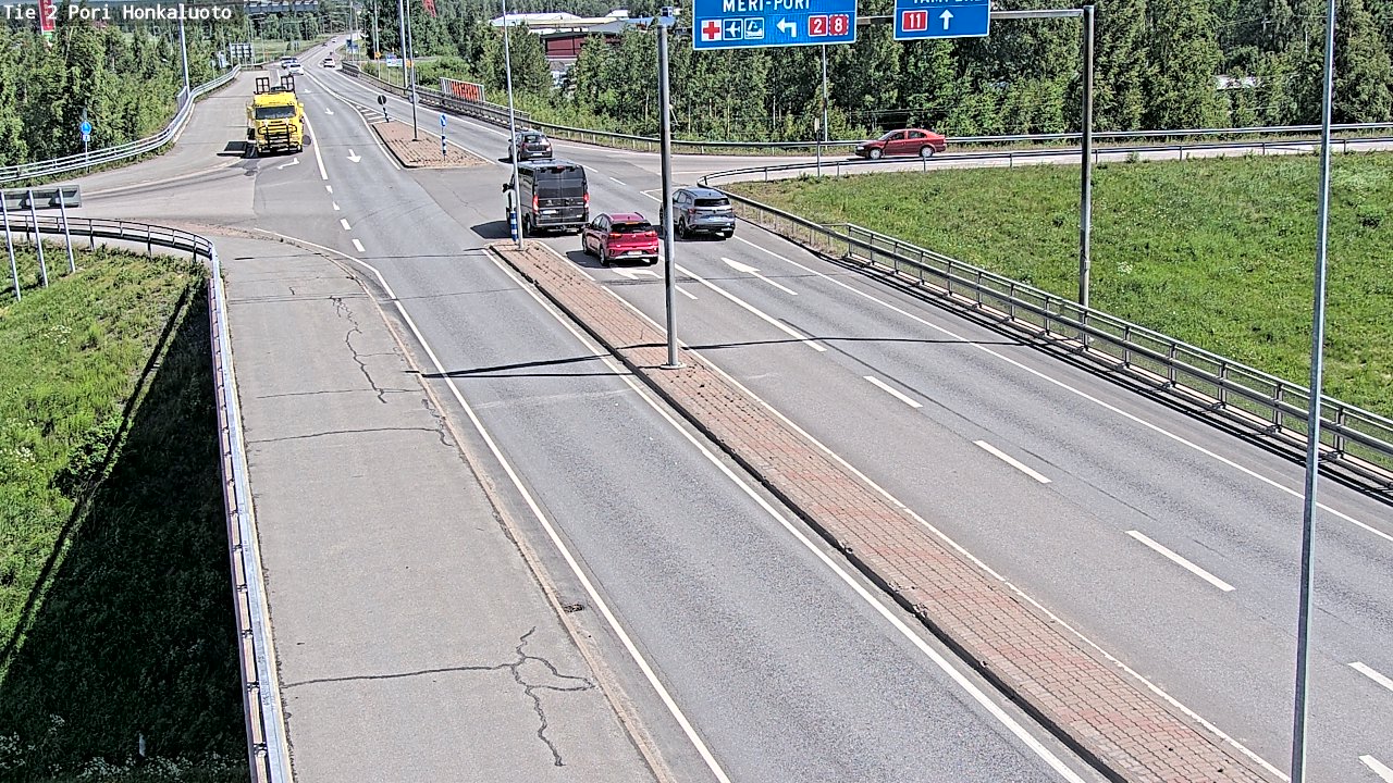 Weather Camera Image Road 2 Pori, Honkaluoto, Pori, Satakunta