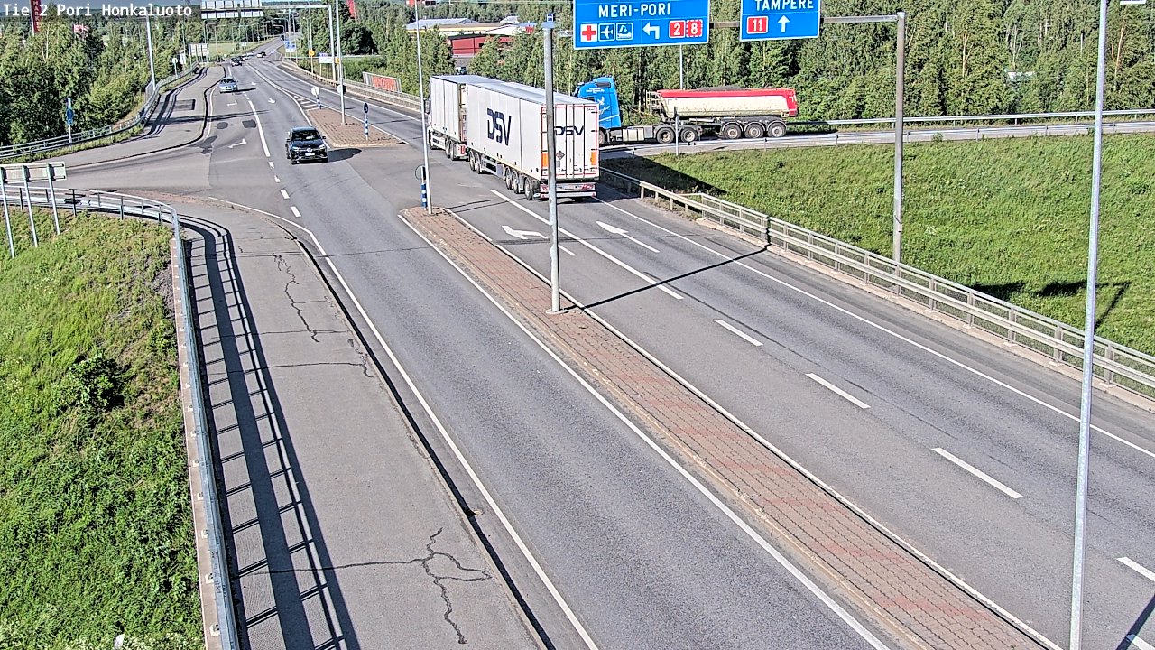 Weather Camera Image Väg 2 Björneborg, Honkaluoto, Pori, Satakunta
