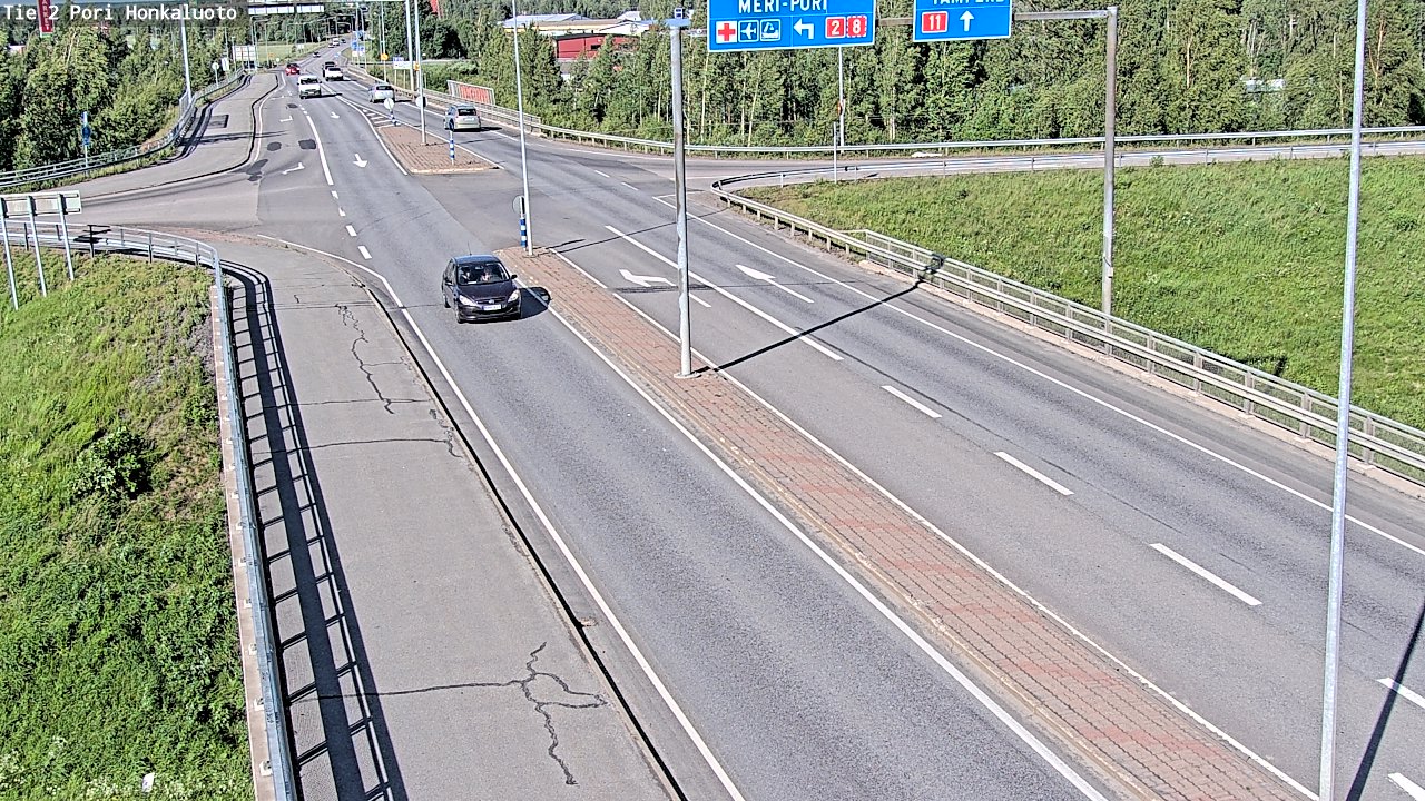 Weather Camera Image Väg 2 Björneborg, Honkaluoto, Pori, Satakunta