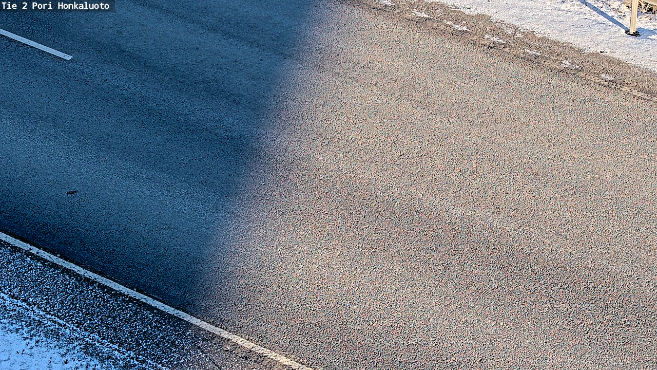 Weather Camera Image Väg 2 Björneborg, Honkaluoto, Pori, Satakunta