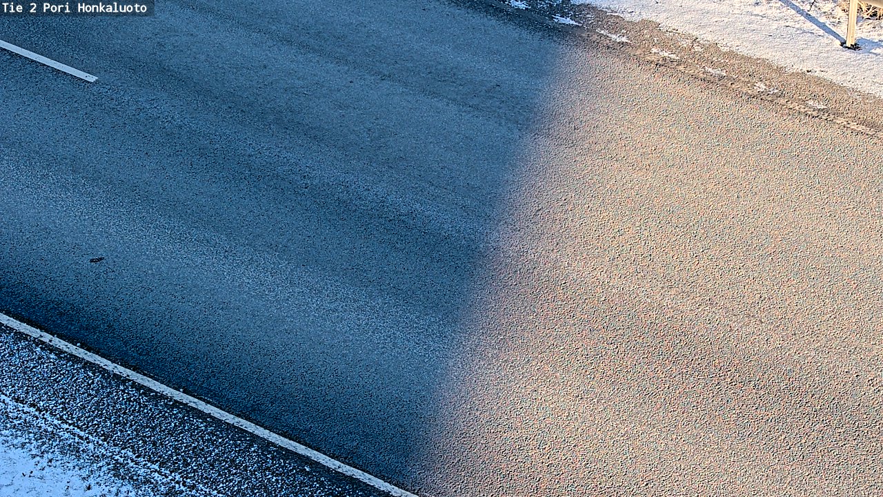 Weather Camera Image Väg 2 Björneborg, Honkaluoto, Pori, Satakunta