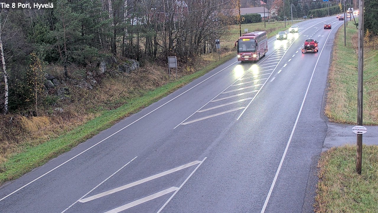 Kelikamerat Kuva Tie 8 Pori, Hyvelä, Pori, Satakunta
