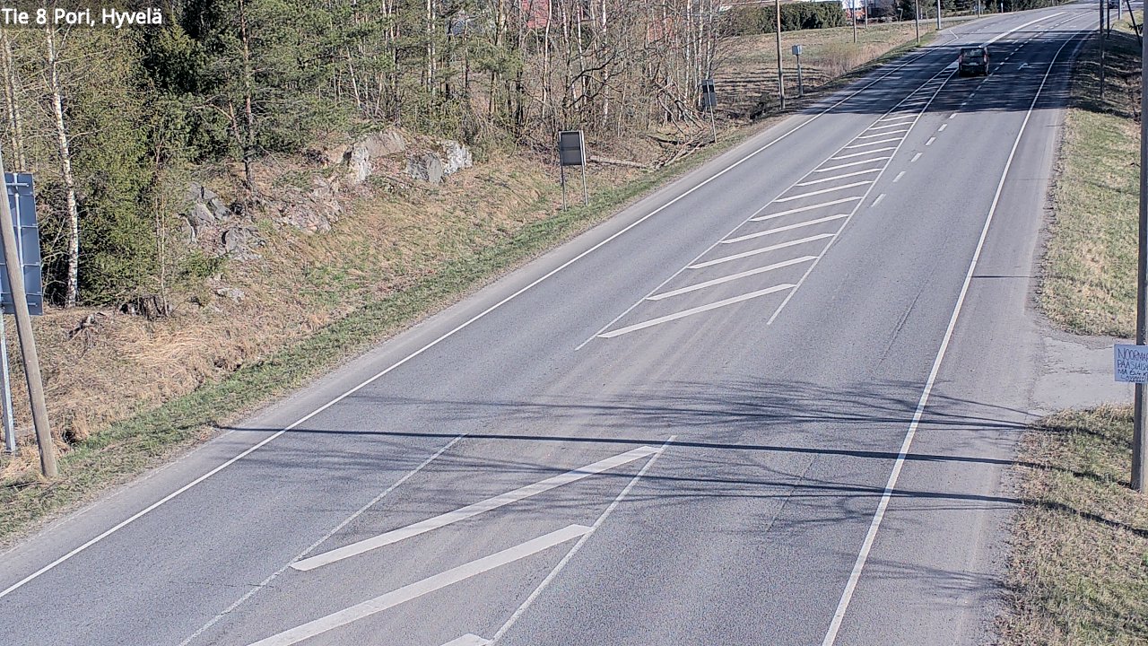 Weather Camera Image Väg 8 Björneborg, Hjulböle, Pori, Satakunta