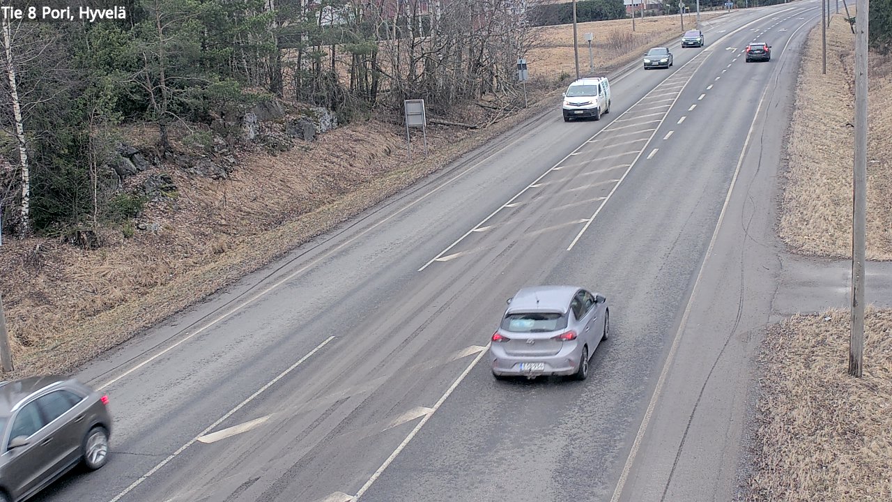 Weather Camera Image Road 8 Pori, Hyvelä, Pori, Satakunta