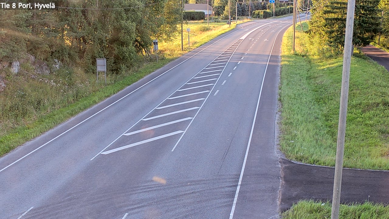 Kelikamerat Kuva Tie 8 Pori, Hyvelä, Pori, Satakunta
