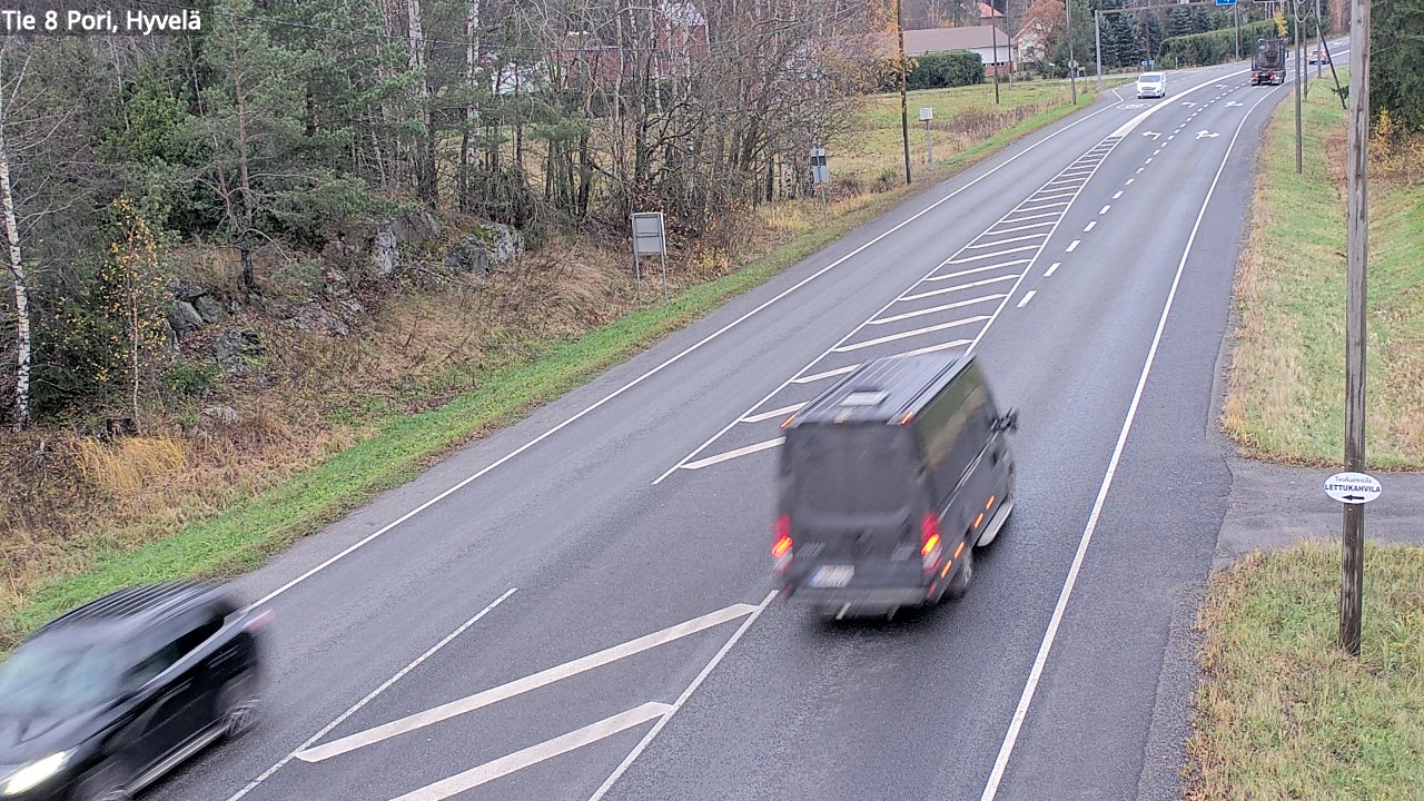Kelikamerat Kuva Tie 8 Pori, Hyvelä, Pori, Satakunta