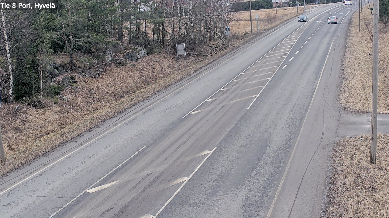 Weather Camera Image Väg 8 Björneborg, Hjulböle, Pori, Satakunta