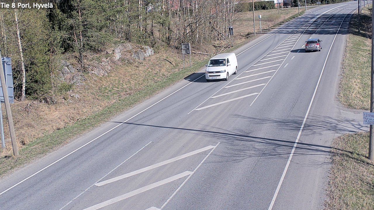 Weather Camera Image Väg 8 Björneborg, Hjulböle, Pori, Satakunta