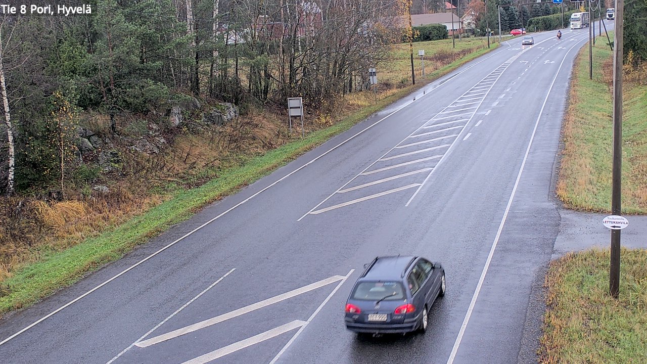 Weather Camera Image Road 8 Pori, Hyvelä, Pori, Satakunta