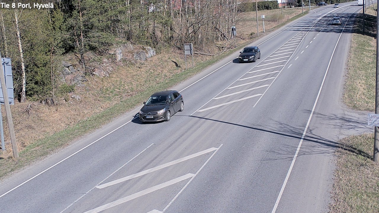 Weather Camera Image Väg 8 Björneborg, Hjulböle, Pori, Satakunta