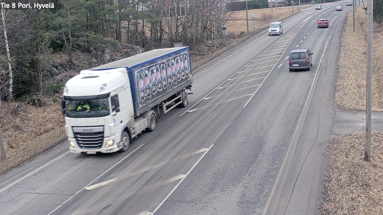 Weather Camera Image Väg 8 Björneborg, Hjulböle, Pori, Satakunta