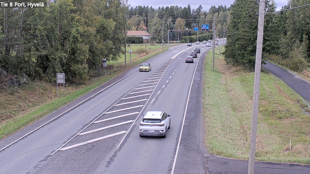 Kelikamerat Kuva Tie 8 Pori, Hyvelä, Pori, Satakunta