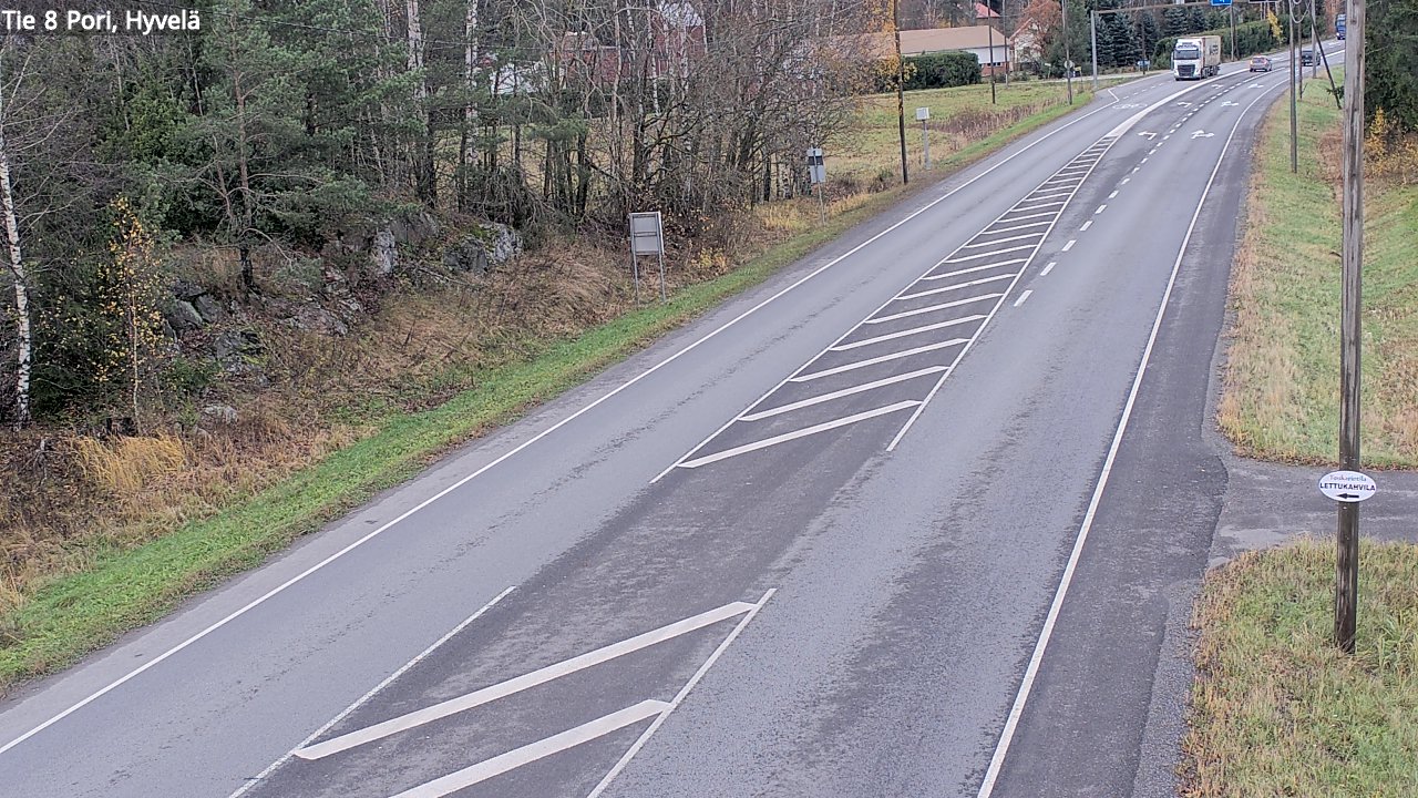 Kelikamerat Kuva Tie 8 Pori, Hyvelä, Pori, Satakunta