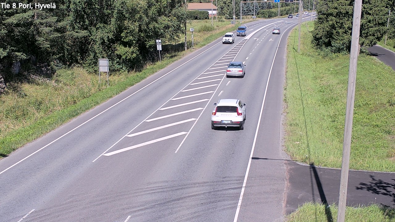 Kelikamerat Kuva Tie 8 Pori, Hyvelä, Pori, Satakunta