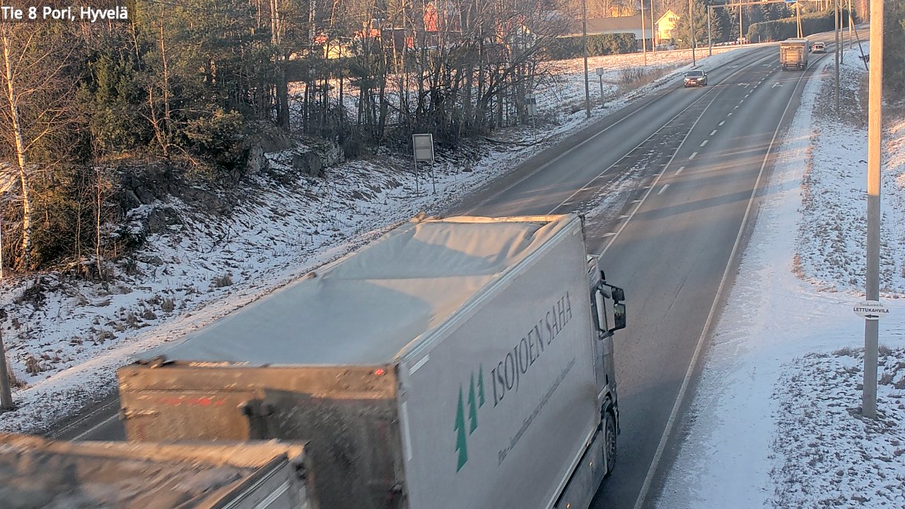 Kelikamerat Kuva Tie 8 Pori, Hyvelä, Pori, Satakunta