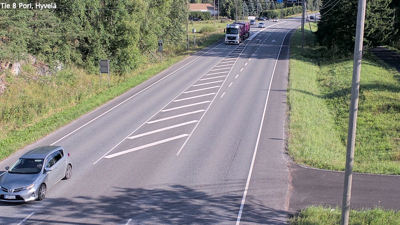 Kelikamerat Kuva Tie 8 Pori, Hyvelä, Pori, Satakunta