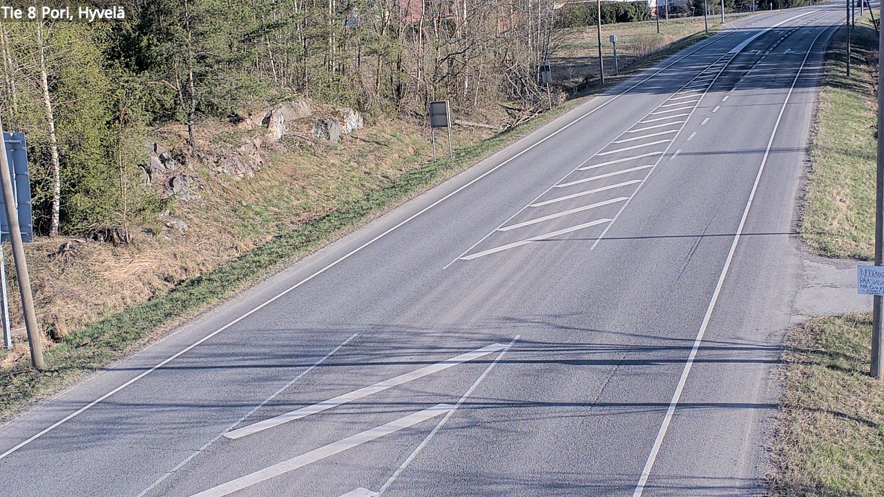 Kelikamerat Kuva Tie 8 Pori, Hyvelä, Pori, Satakunta