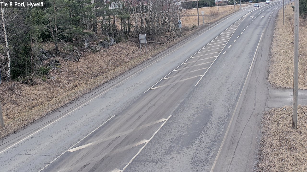 Weather Camera Image Väg 8 Björneborg, Hjulböle, Pori, Satakunta