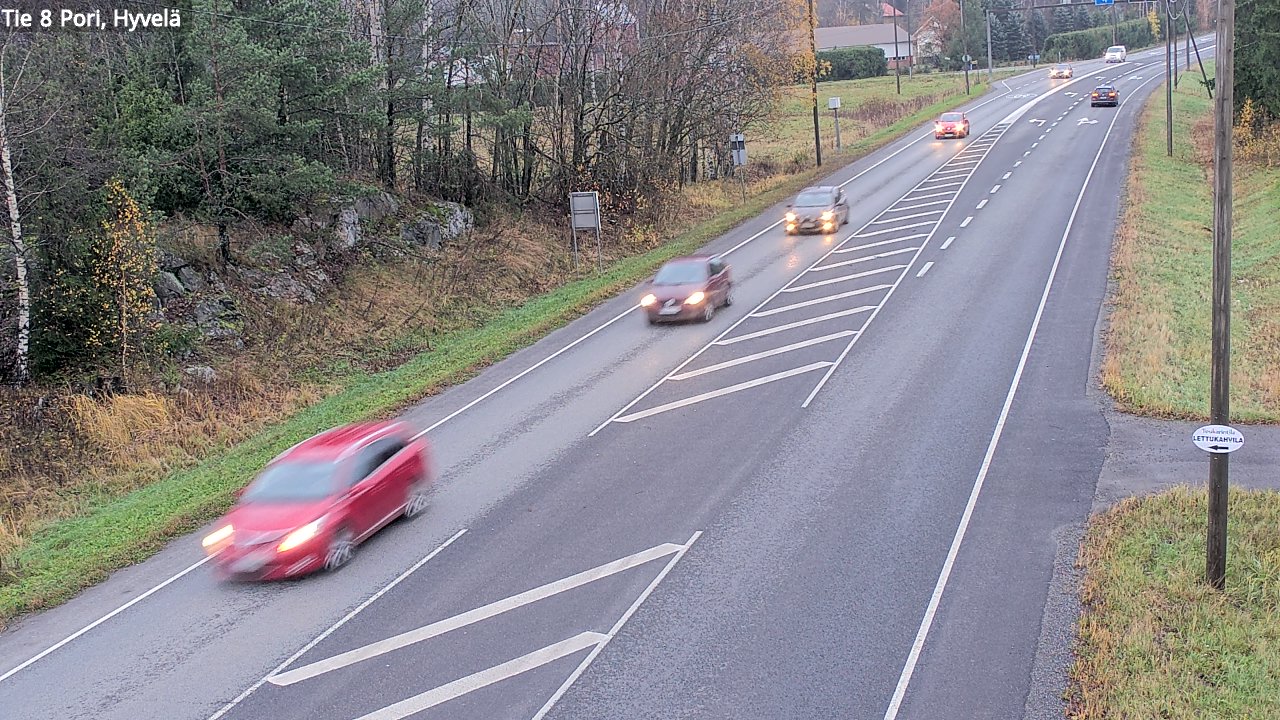Kelikamerat Kuva Tie 8 Pori, Hyvelä, Pori, Satakunta