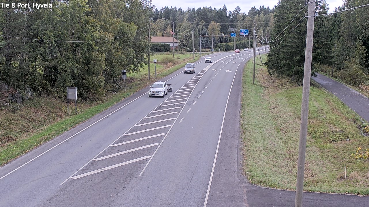Kelikamerat Kuva Tie 8 Pori, Hyvelä, Pori, Satakunta