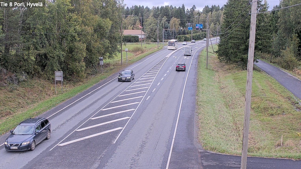Kelikamerat Kuva Tie 8 Pori, Hyvelä, Pori, Satakunta