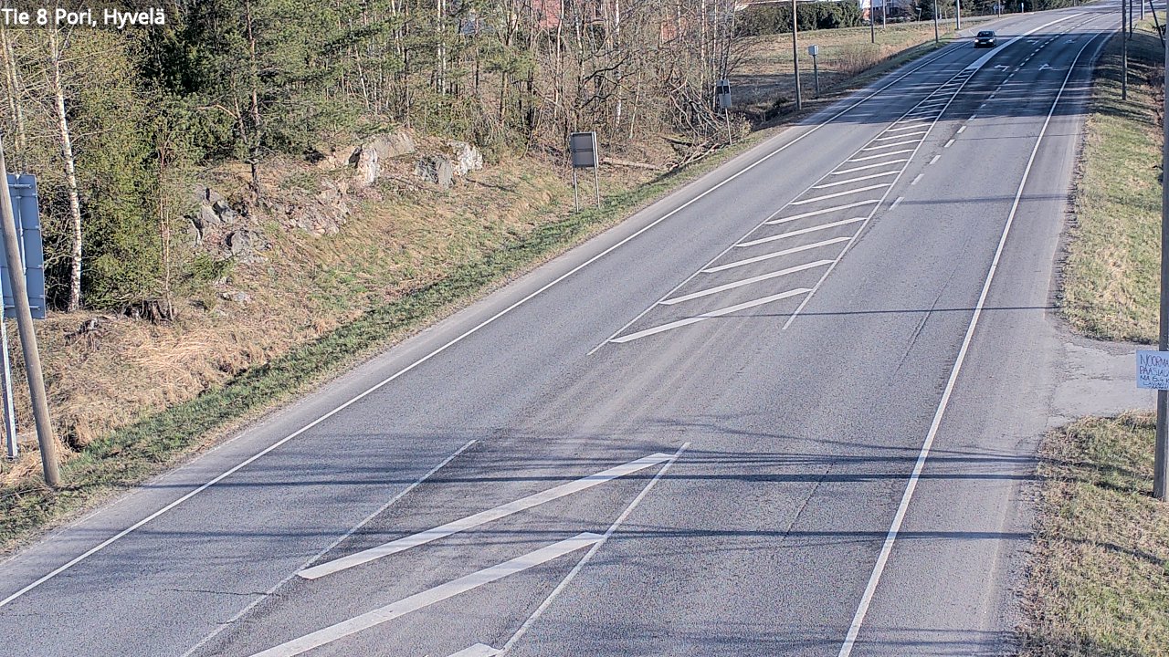 Weather Camera Image Väg 8 Björneborg, Hjulböle, Pori, Satakunta