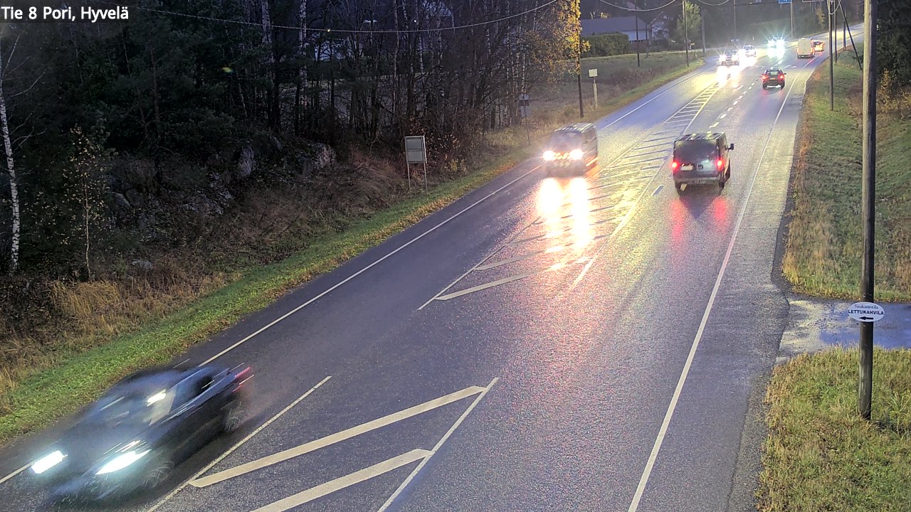 Kelikamerat Kuva Tie 8 Pori, Hyvelä, Pori, Satakunta