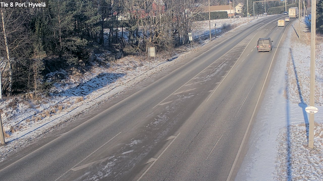 Weather Camera Image Väg 8 Björneborg, Hjulböle, Pori, Satakunta