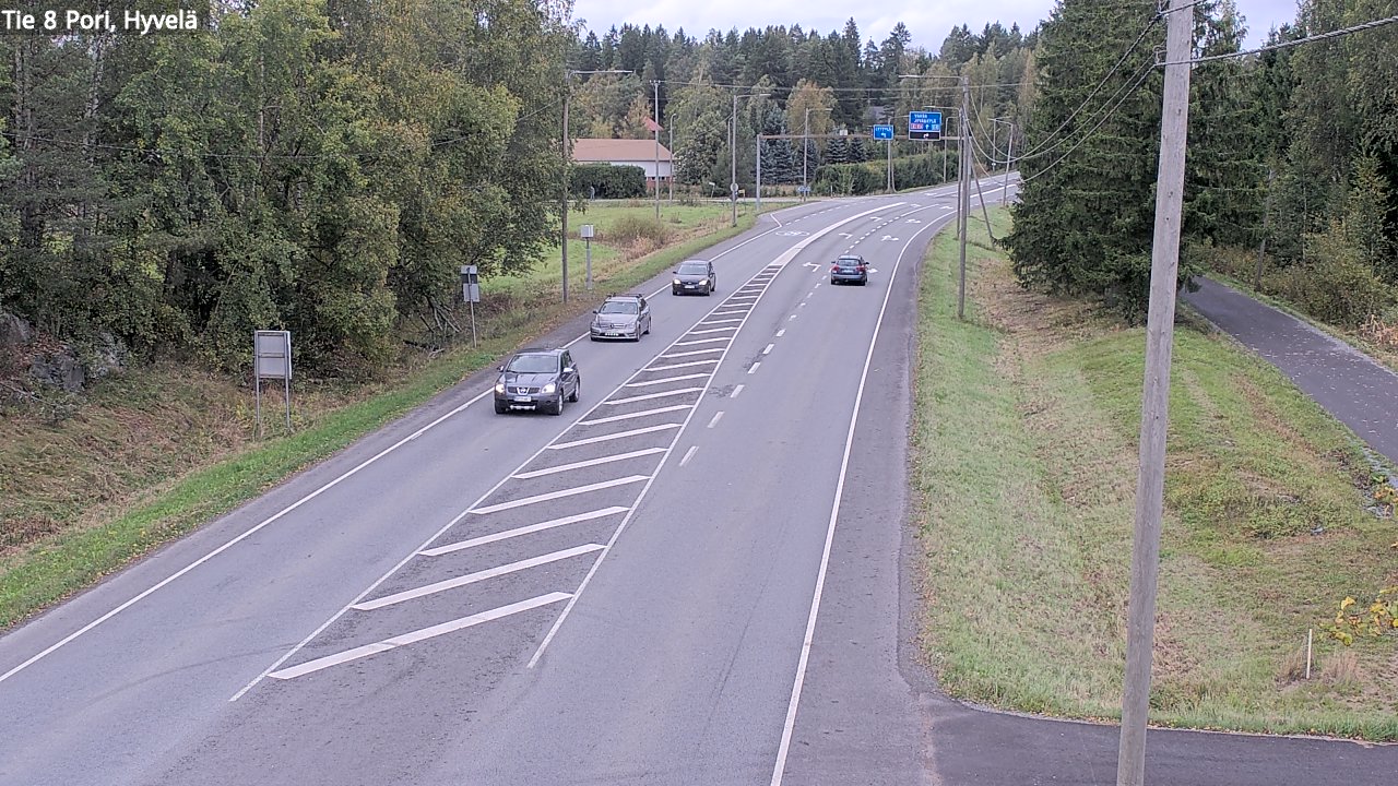 Kelikamerat Kuva Tie 8 Pori, Hyvelä, Pori, Satakunta