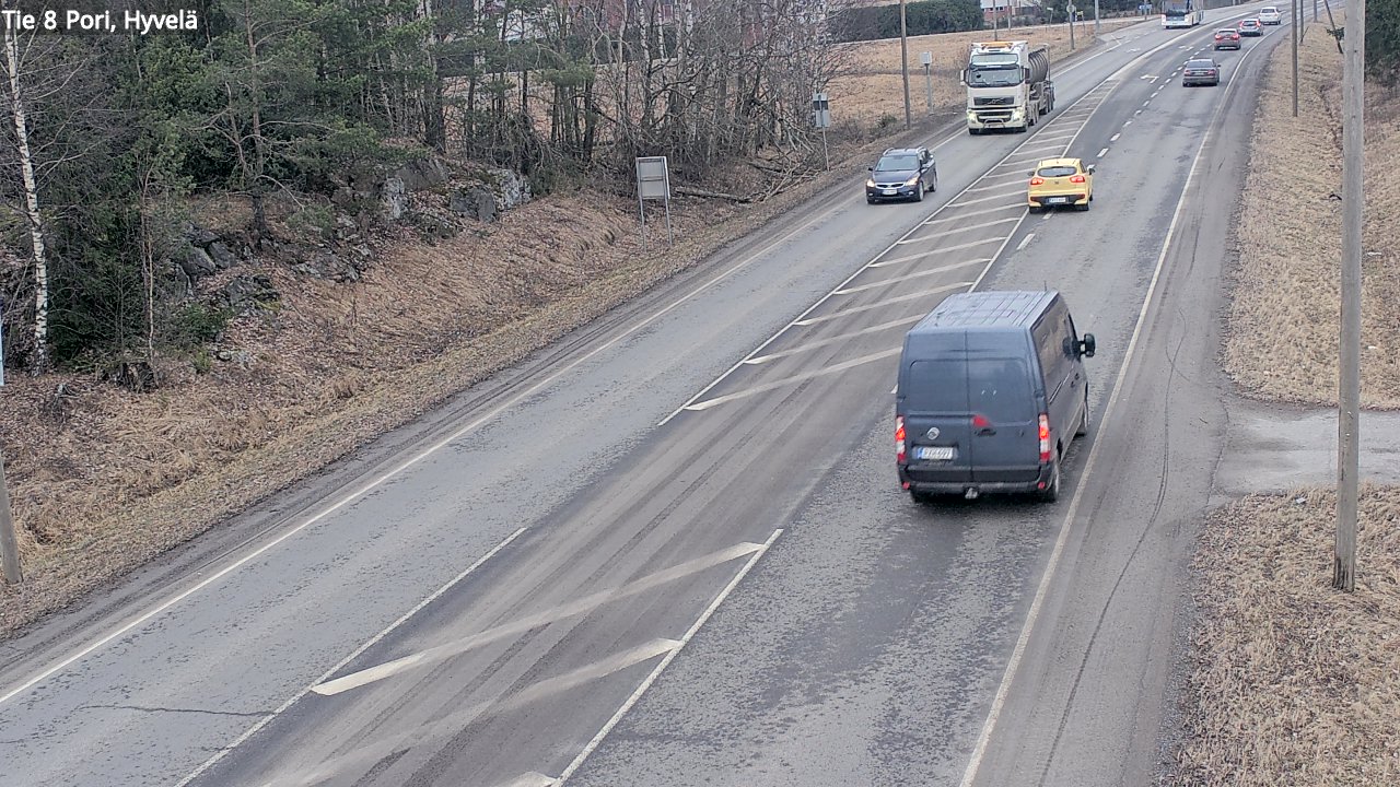 Weather Camera Image Väg 8 Björneborg, Hjulböle, Pori, Satakunta