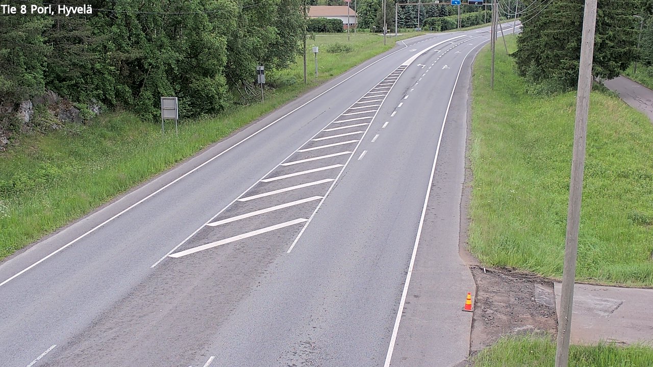 Kelikamerat Kuva Tie 8 Pori, Hyvelä, Pori, Satakunta