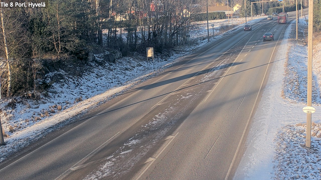 Kelikamerat Kuva Tie 8 Pori, Hyvelä, Pori, Satakunta