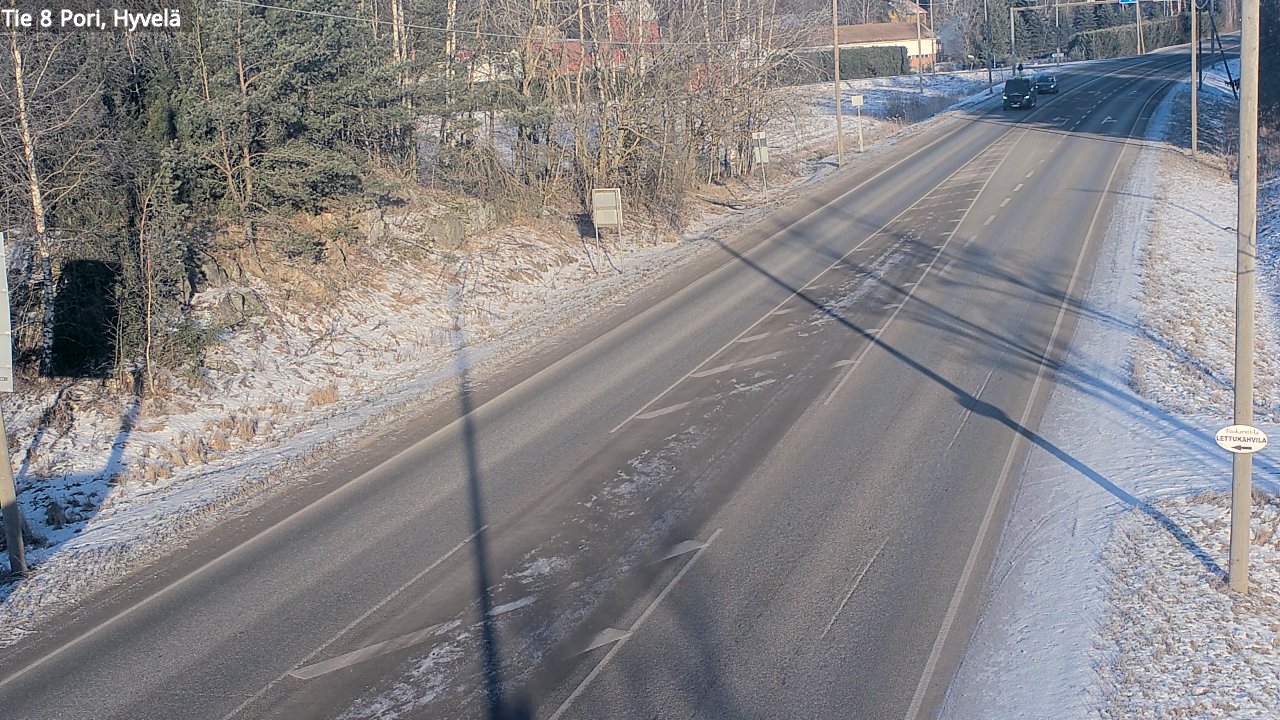 Weather Camera Image Road 8 Pori, Hyvelä, Pori, Satakunta