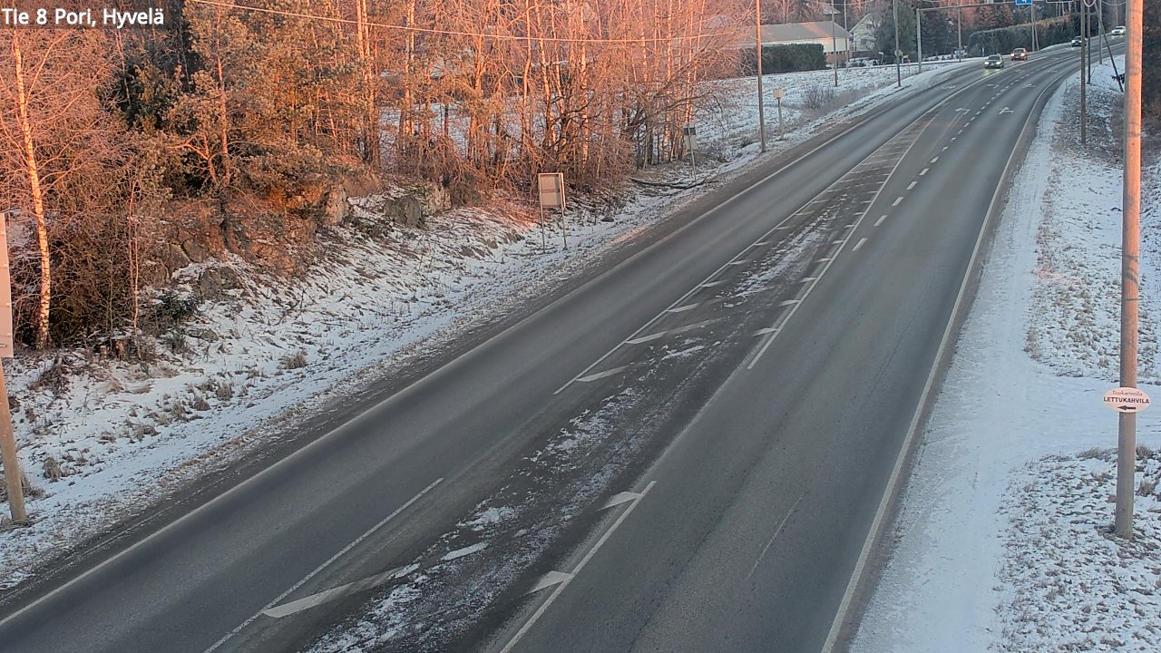 Kelikamerat Kuva Tie 8 Pori, Hyvelä, Pori, Satakunta
