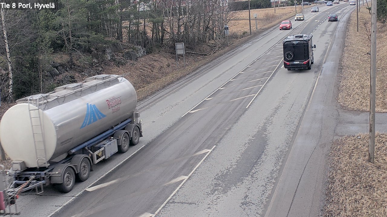 Kelikamerat Kuva Tie 8 Pori, Hyvelä, Pori, Satakunta