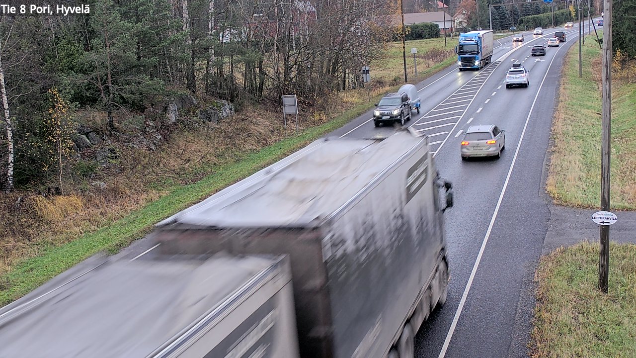 Kelikamerat Kuva Tie 8 Pori, Hyvelä, Pori, Satakunta