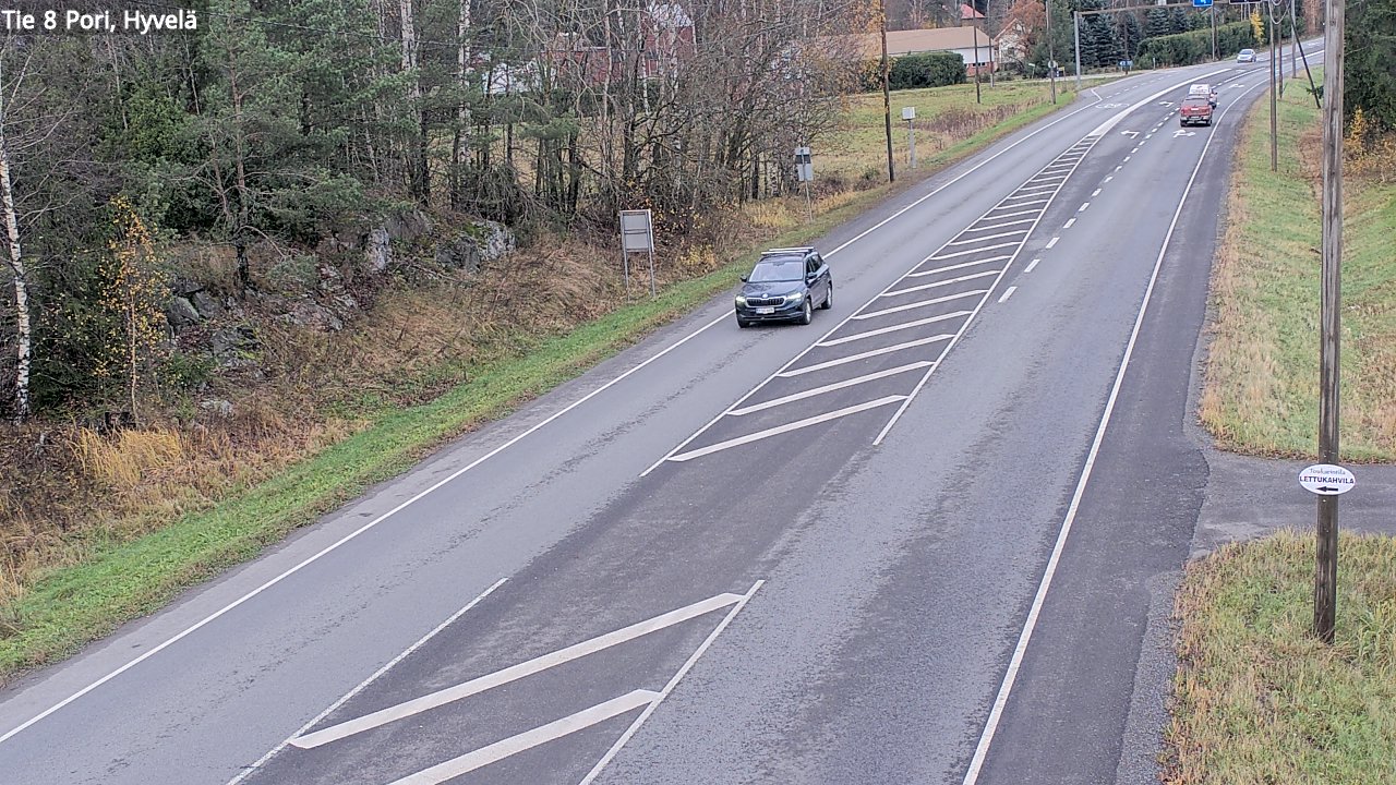 Kelikamerat Kuva Tie 8 Pori, Hyvelä, Pori, Satakunta