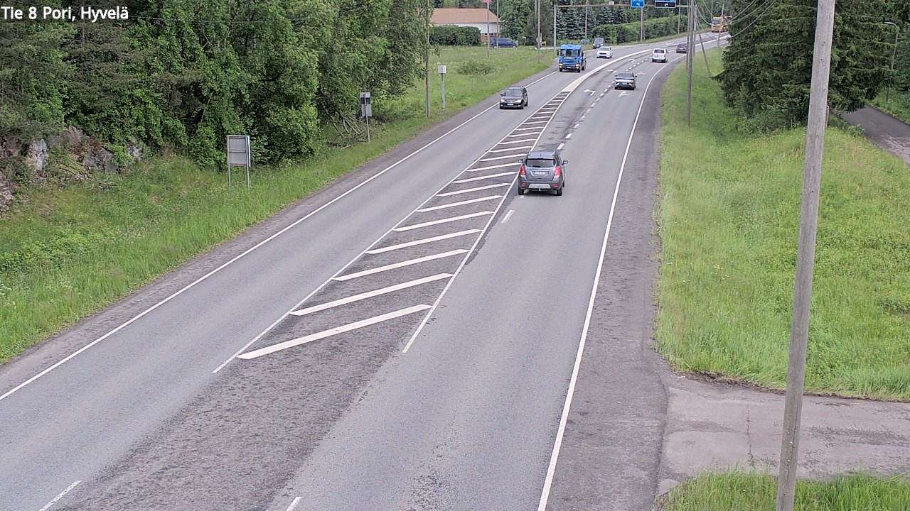 Kelikamerat Kuva Tie 8 Pori, Hyvelä, Pori, Satakunta