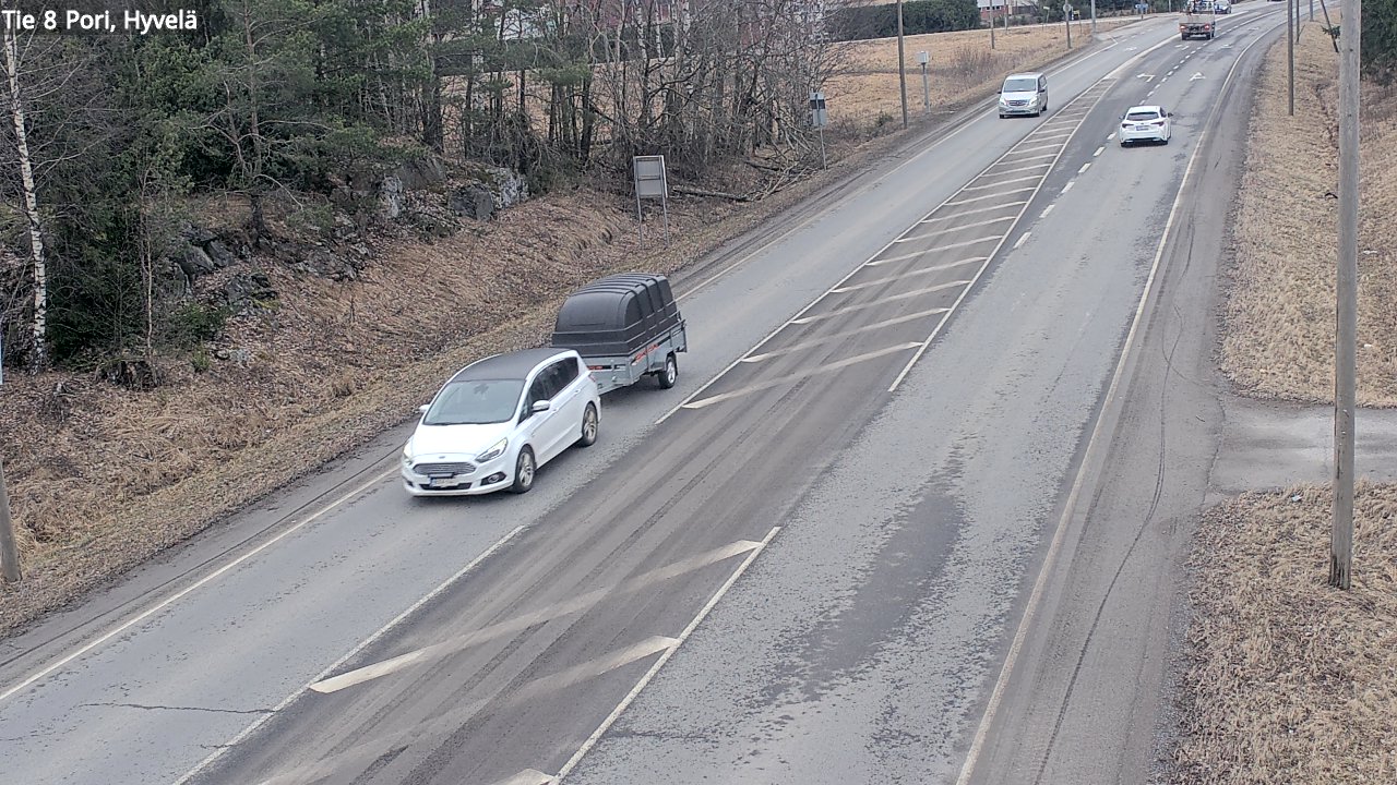 Weather Camera Image Väg 8 Björneborg, Hjulböle, Pori, Satakunta