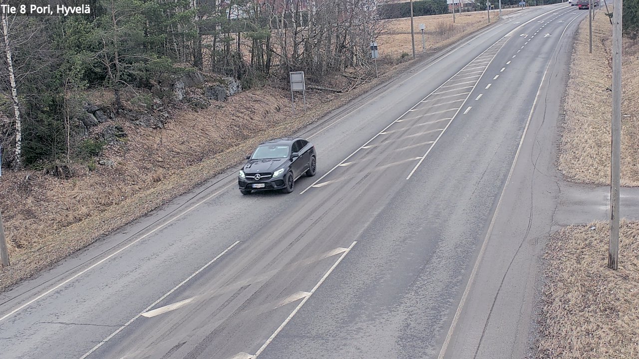 Weather Camera Image Road 8 Pori, Hyvelä, Pori, Satakunta