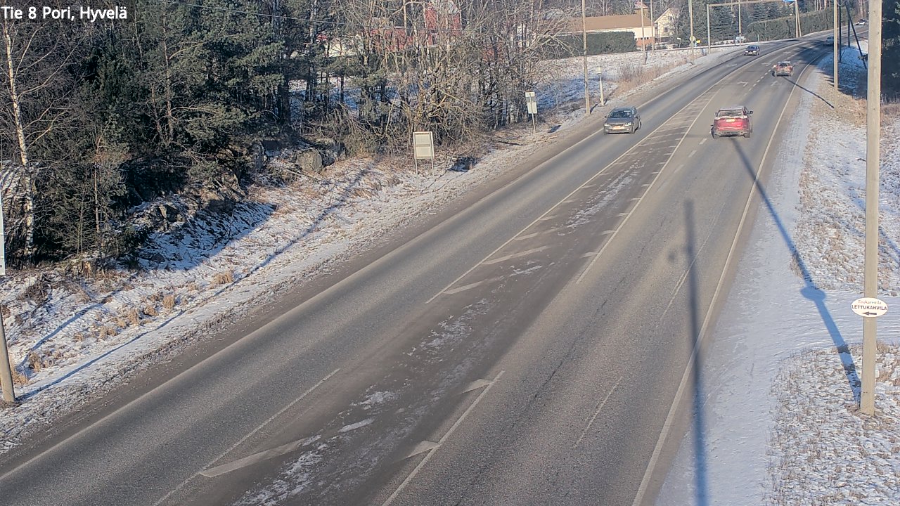 Weather Camera Image Väg 8 Björneborg, Hjulböle, Pori, Satakunta