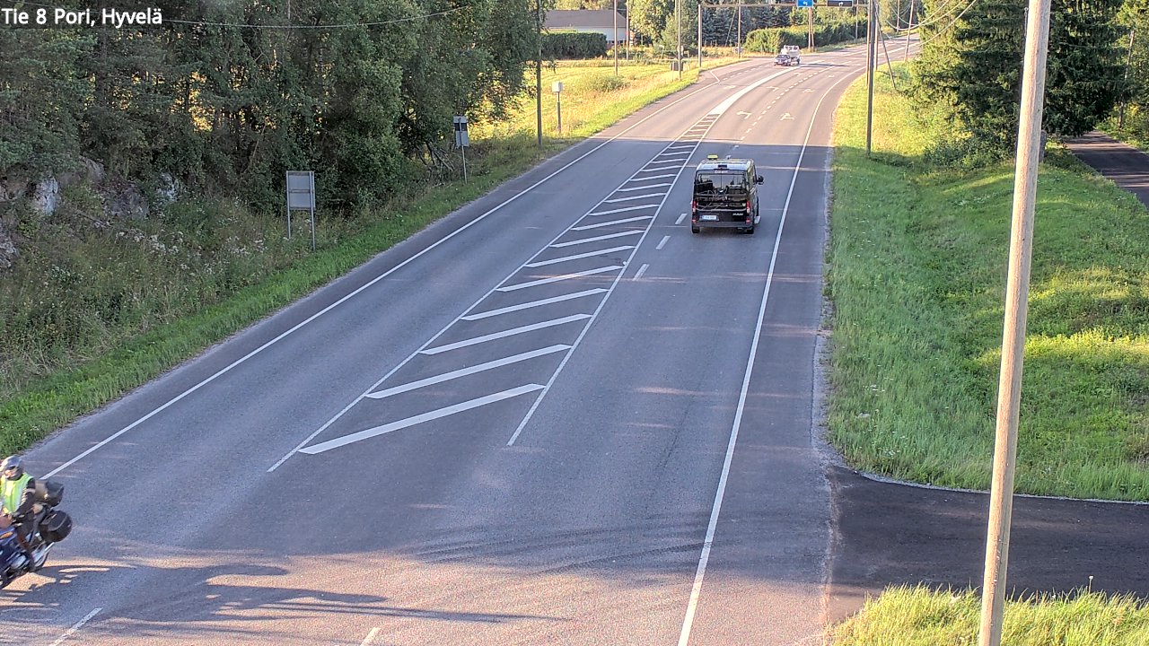 Kelikamerat Kuva Tie 8 Pori, Hyvelä, Pori, Satakunta