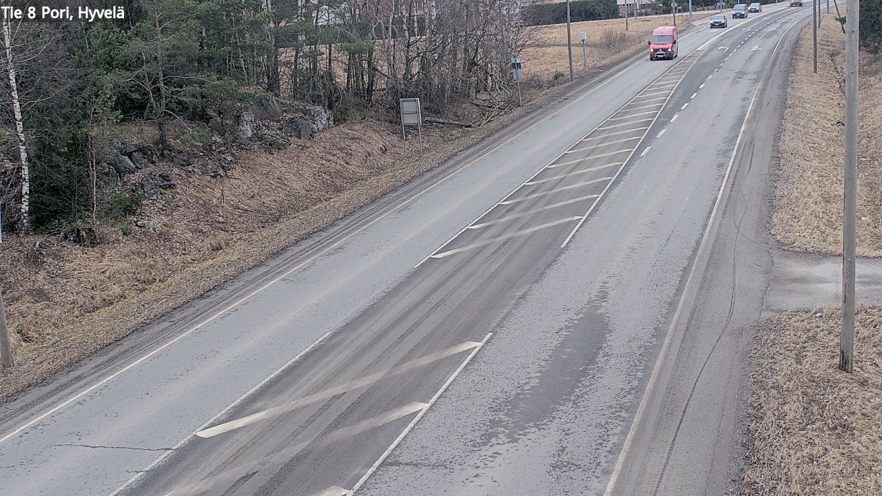 Weather Camera Image Väg 8 Björneborg, Hjulböle, Pori, Satakunta