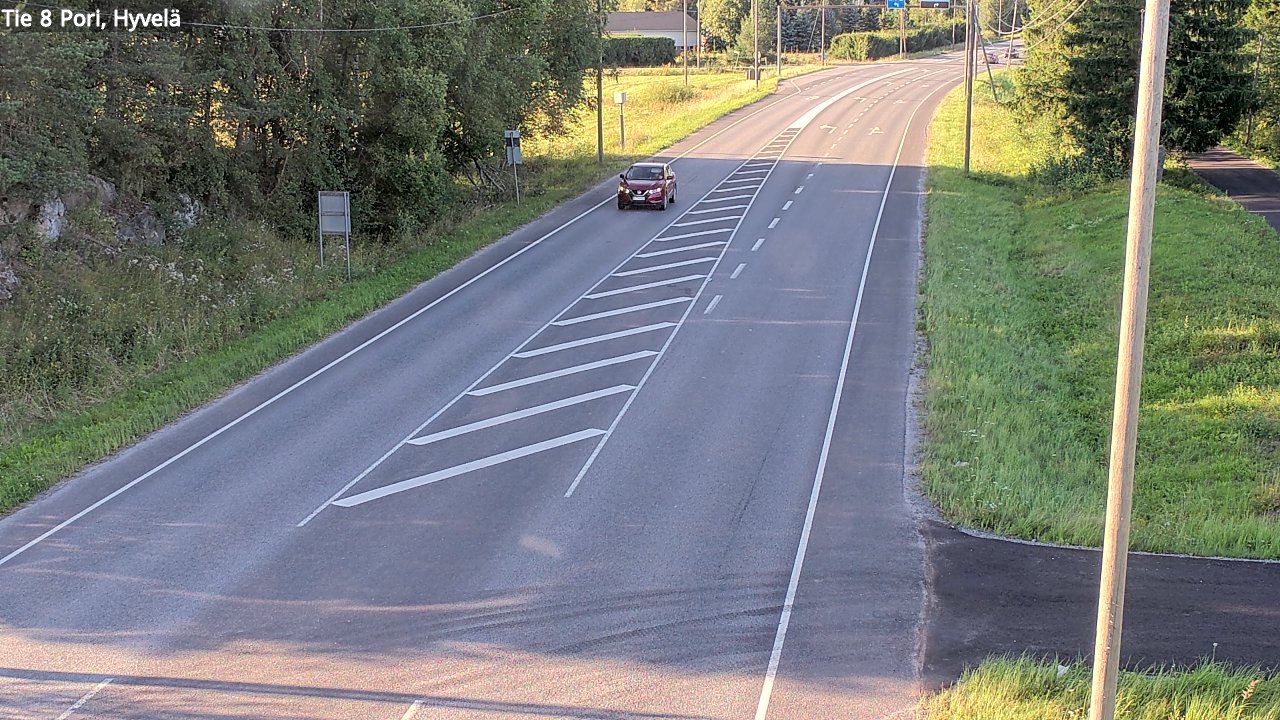 Kelikamerat Kuva Tie 8 Pori, Hyvelä, Pori, Satakunta