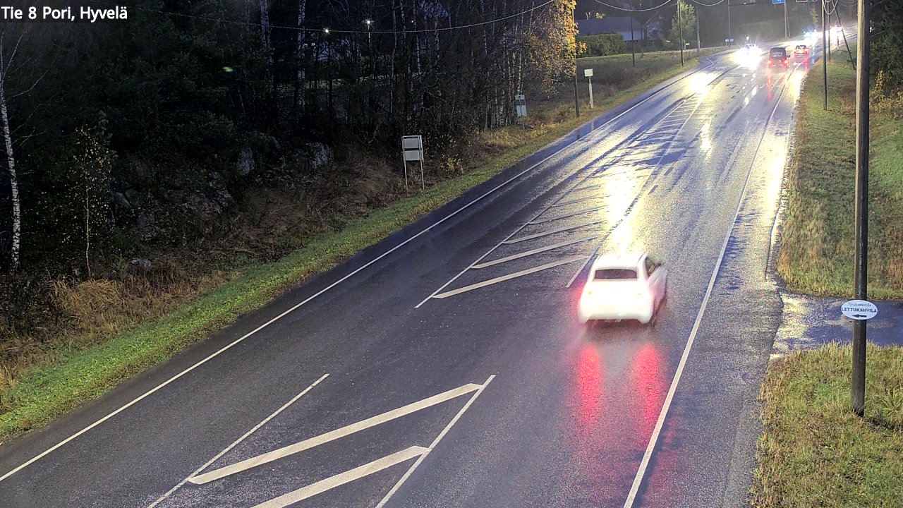 Weather Camera Image Road 8 Pori, Hyvelä, Pori, Satakunta