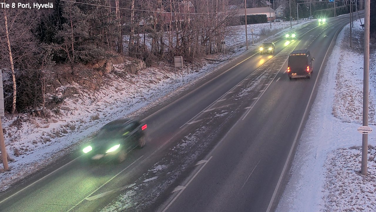 Kelikamerat Kuva Tie 8 Pori, Hyvelä, Pori, Satakunta
